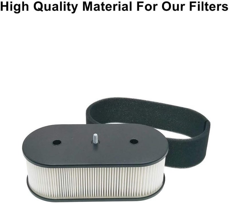 MOWFILL 11013-7031 Air Filter with 11013-7025 Pre Filter Replace for Kawasaki 11013-7026 John Deere M151769 Fits Kawasaki 11013-7026 FH580V FH381V FH430V Lawn Mower - Image 1